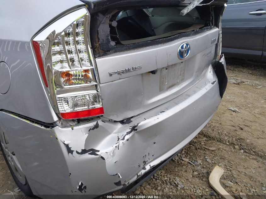 2011 Toyota Prius Two VIN: JTDKN3DU5B5326312 Lot: 43886083