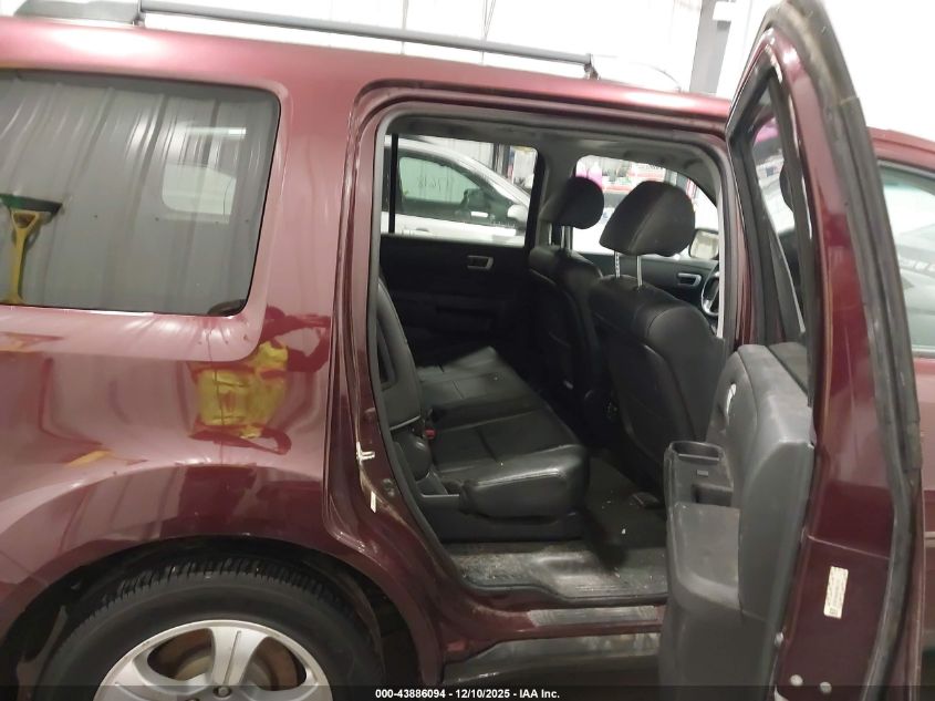 2015 Honda Pilot Ex-L VIN: 5FNYF4H66FB031779 Lot: 43886094