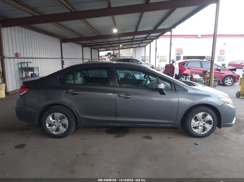 2013 Honda Civic Lx VIN: 19XFB2F50DE231478 Lot: 43886155