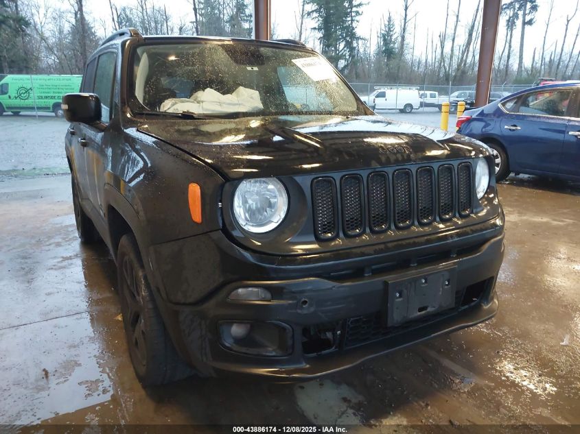 2017 Jeep Renegade Altitude 4X4 VIN: ZACCJBBB8HPE83702 Lot: 43886174