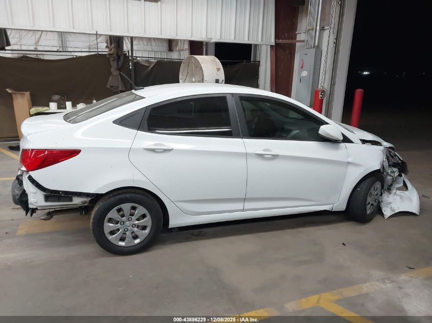 2016 Hyundai Accent Se VIN: KMHCT4AE1GU123245 Lot: 43886229