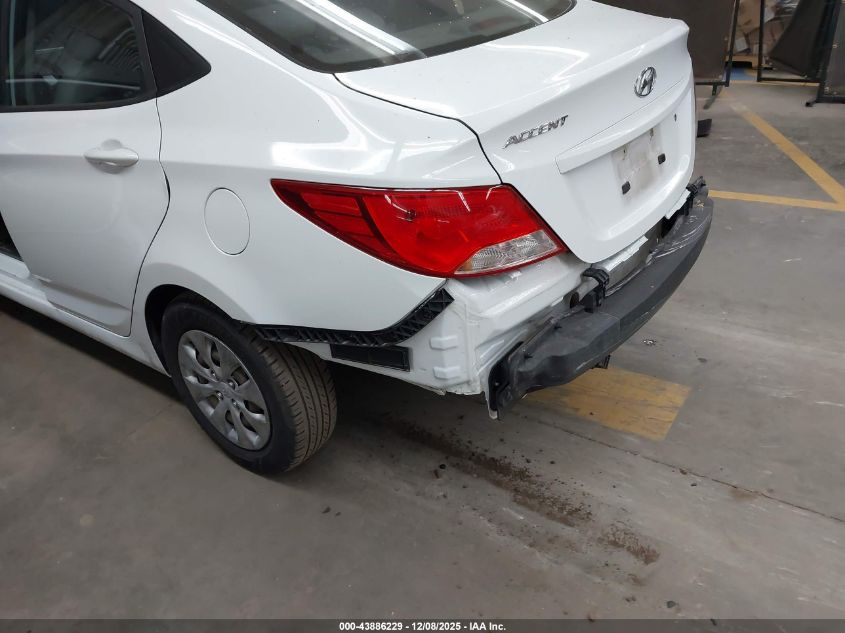 2016 Hyundai Accent Se VIN: KMHCT4AE1GU123245 Lot: 43886229