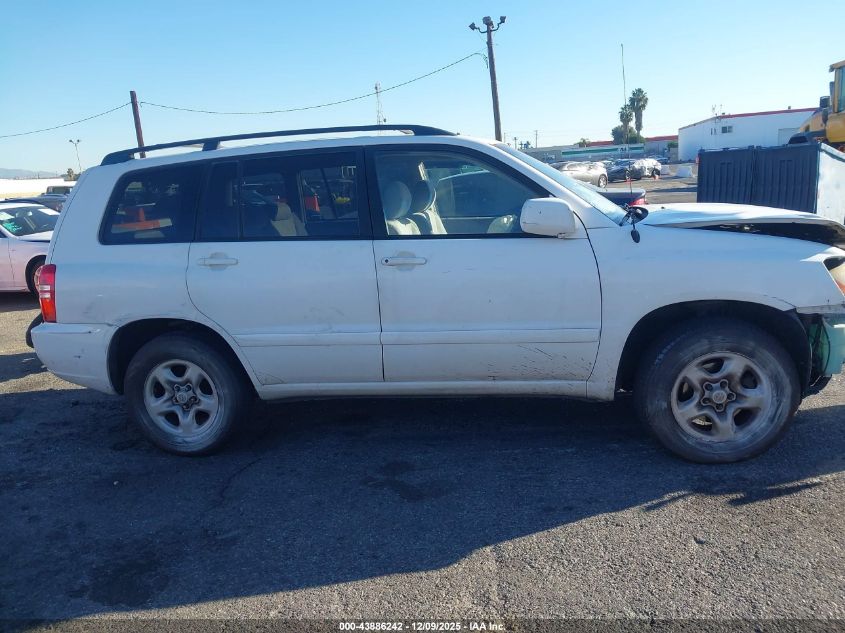 2003 Toyota Highlander VIN: JTEGD21A830060601 Lot: 43886242