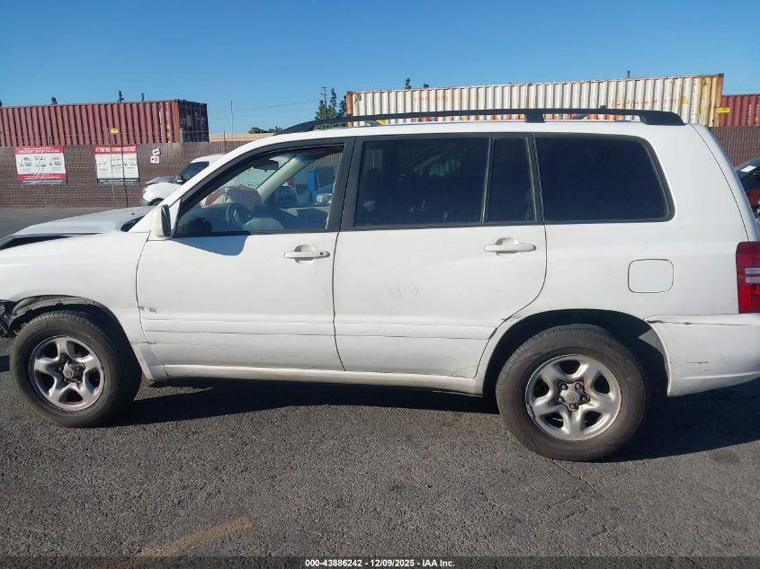 2003 Toyota Highlander VIN: JTEGD21A830060601 Lot: 43886242