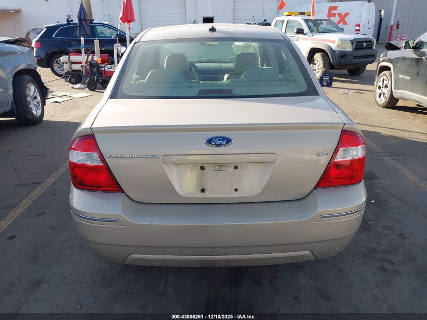 2007 Ford Five Hundred Sel VIN: 1FAFP24167G105105 Lot: 43886261