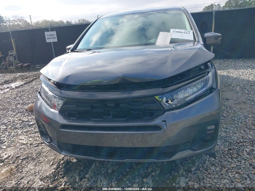 2025 Honda Odyssey Ex-L VIN: 5FNRL6H6XSB072113 Lot: 43886262