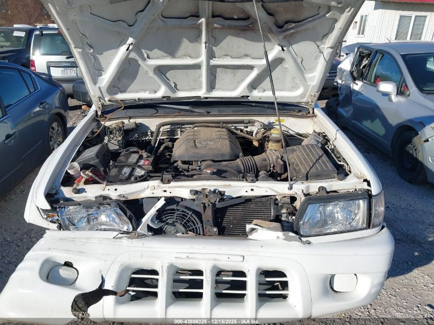 2002 Isuzu Rodeo Ls 3.2L V6/Lse 3.2L V6/S 3.2L V6 VIN: 4S2CK58W124306072 Lot: 43886325