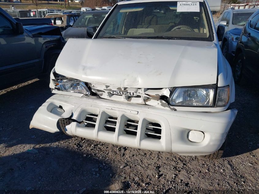 2002 Isuzu Rodeo Ls 3.2L V6/Lse 3.2L V6/S 3.2L V6 VIN: 4S2CK58W124306072 Lot: 43886325