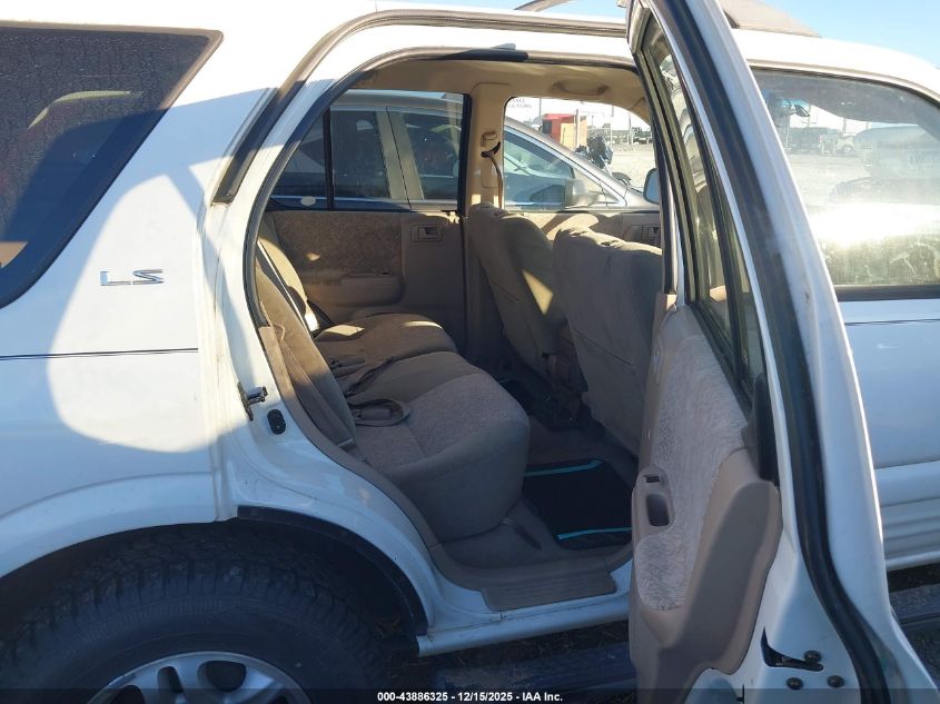 2002 Isuzu Rodeo Ls 3.2L V6/Lse 3.2L V6/S 3.2L V6 VIN: 4S2CK58W124306072 Lot: 43886325