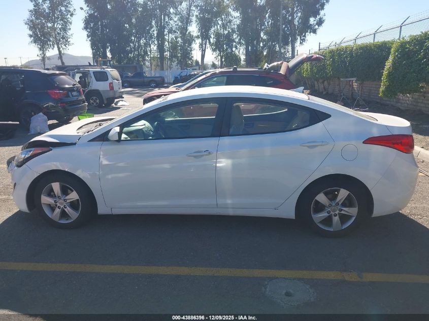 2013 Hyundai Elantra Gls VIN: 5NPDH4AE3DH361419 Lot: 43886396
