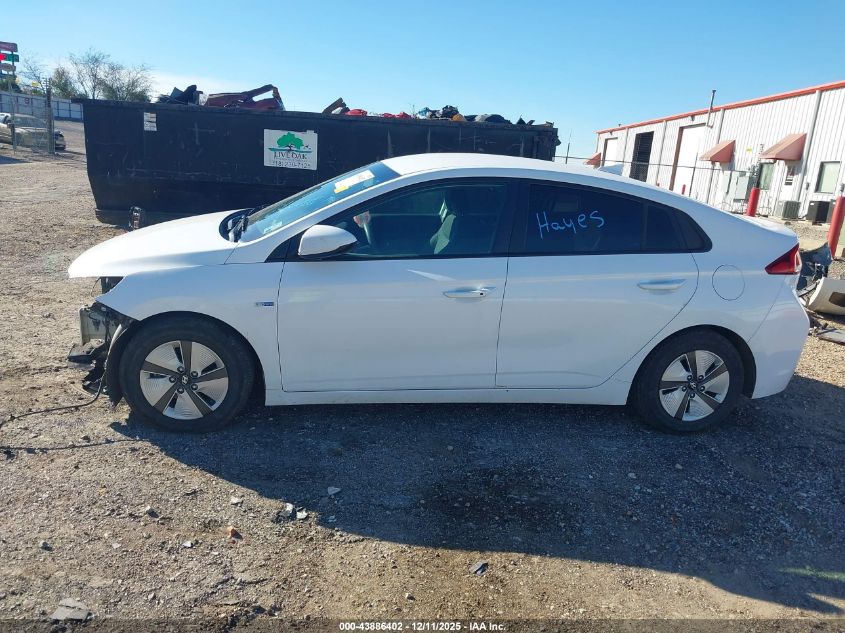 2018 Hyundai Ioniq Hybrid Blue VIN: KMHC65LC4JU103863 Lot: 43886402