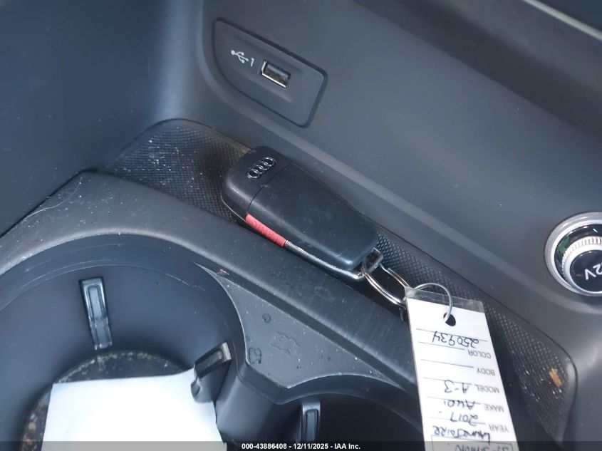 2017 Audi A3 2.0T Premium VIN: WAUB8GFF7H1046952 Lot: 43886408