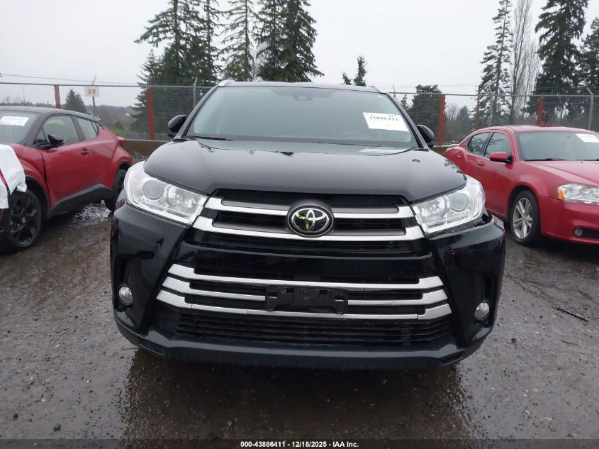 2019 Toyota Highlander Xle VIN: 5TDJZRFH4KS593261 Lot: 43886411