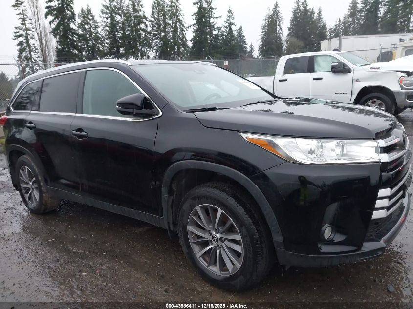 2019 Toyota Highlander Xle VIN: 5TDJZRFH4KS593261 Lot: 43886411