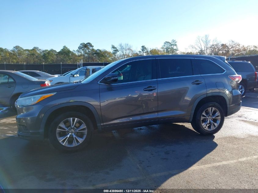2015 Toyota Highlander Le Plus V6 VIN: 5TDZKRFH6FS115016 Lot: 43886480