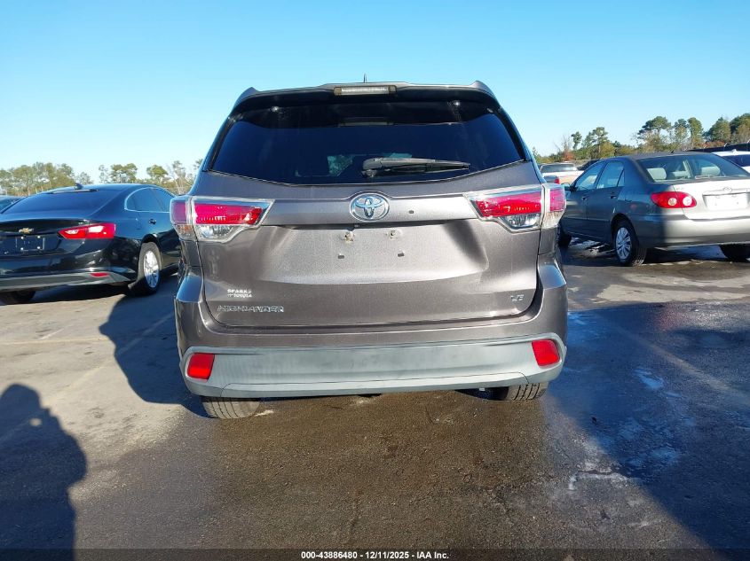 2015 Toyota Highlander Le Plus V6 VIN: 5TDZKRFH6FS115016 Lot: 43886480