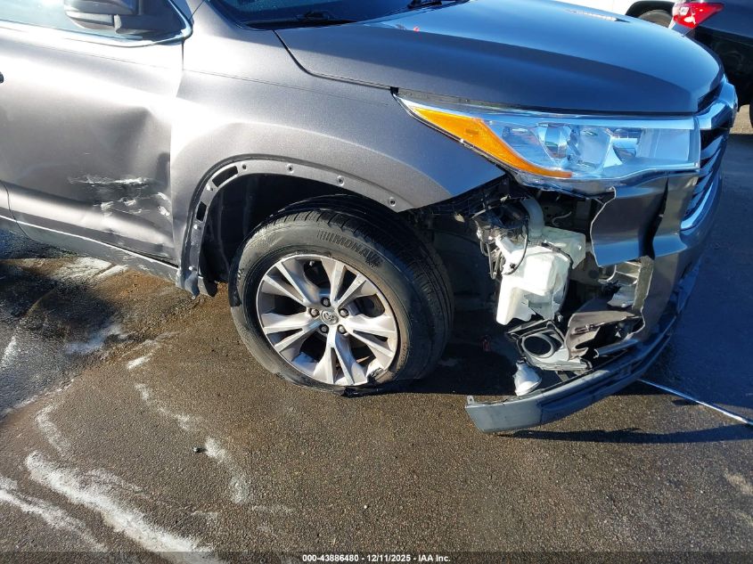 2015 Toyota Highlander Le Plus V6 VIN: 5TDZKRFH6FS115016 Lot: 43886480