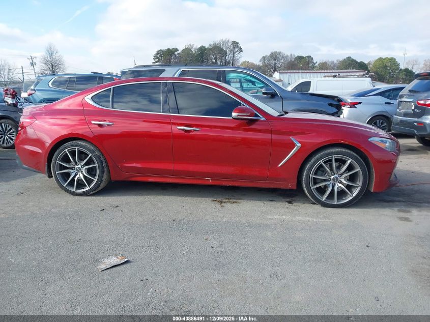 2019 Genesis G70 2.0T Advanced VIN: KMTG44LA6KU034262 Lot: 43886491