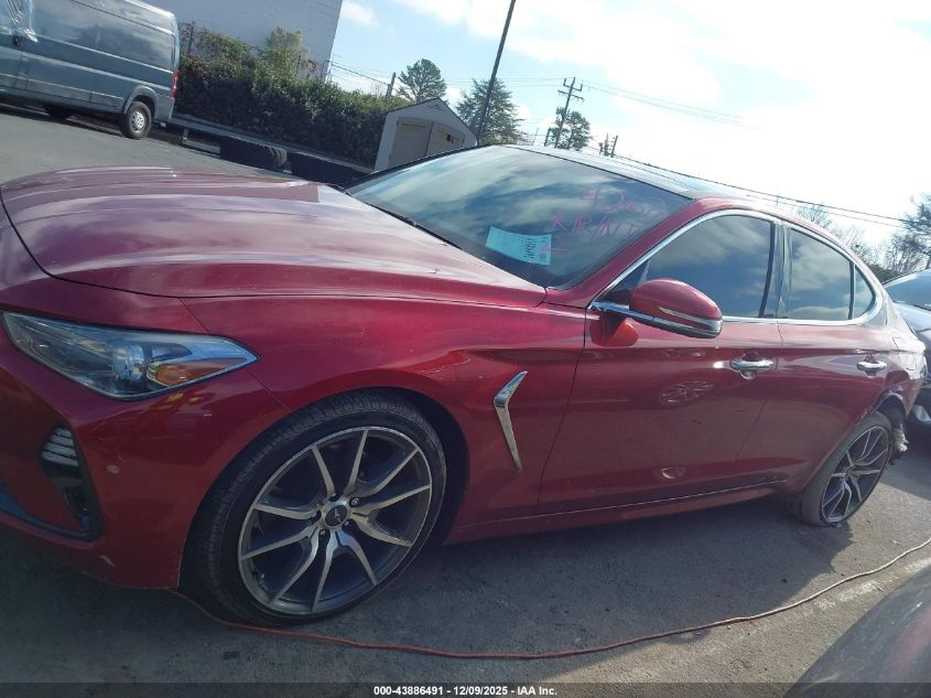 2019 Genesis G70 2.0T Advanced VIN: KMTG44LA6KU034262 Lot: 43886491