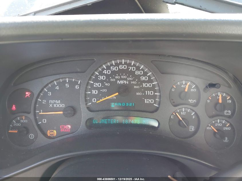 2003 Chevrolet Silverado 2500Hd Ls VIN: 1GCHK23U63F194610 Lot: 43886501