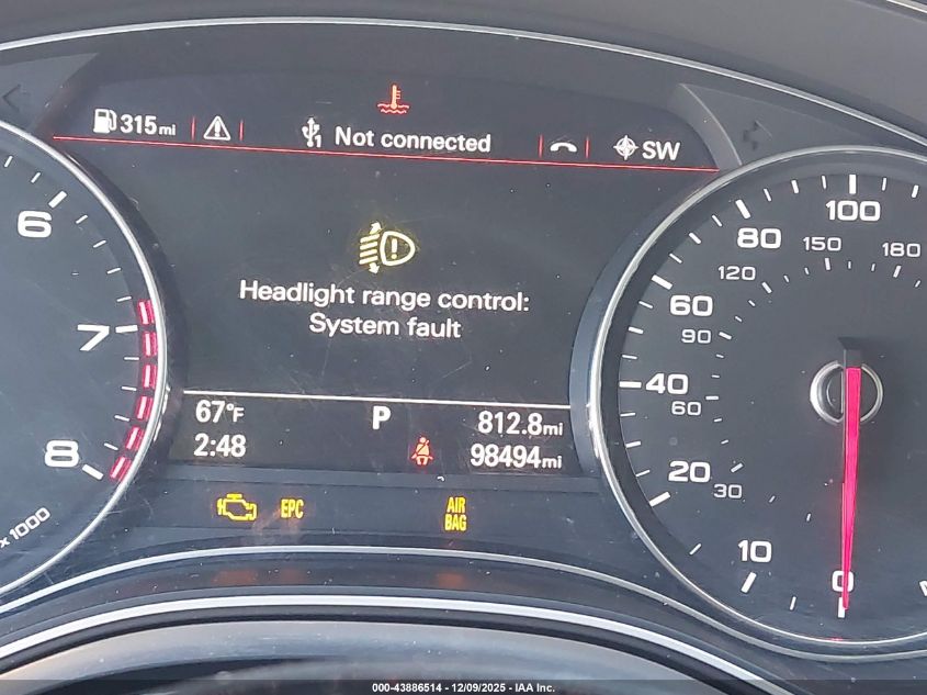 2017 Audi A6 2.0T Premium VIN: WAUG8AFC1HN124370 Lot: 43886514