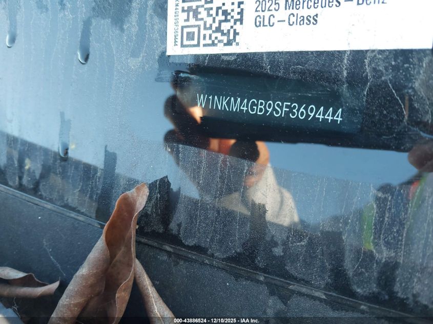2025 Mercedes-Benz Glc 300 Suv VIN: W1NKM4GB9SF369444 Lot: 43886524