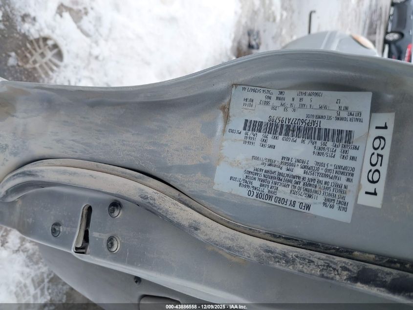 2007 Ford Taurus Sel VIN: 1FAFP56U27A195798 Lot: 43886558