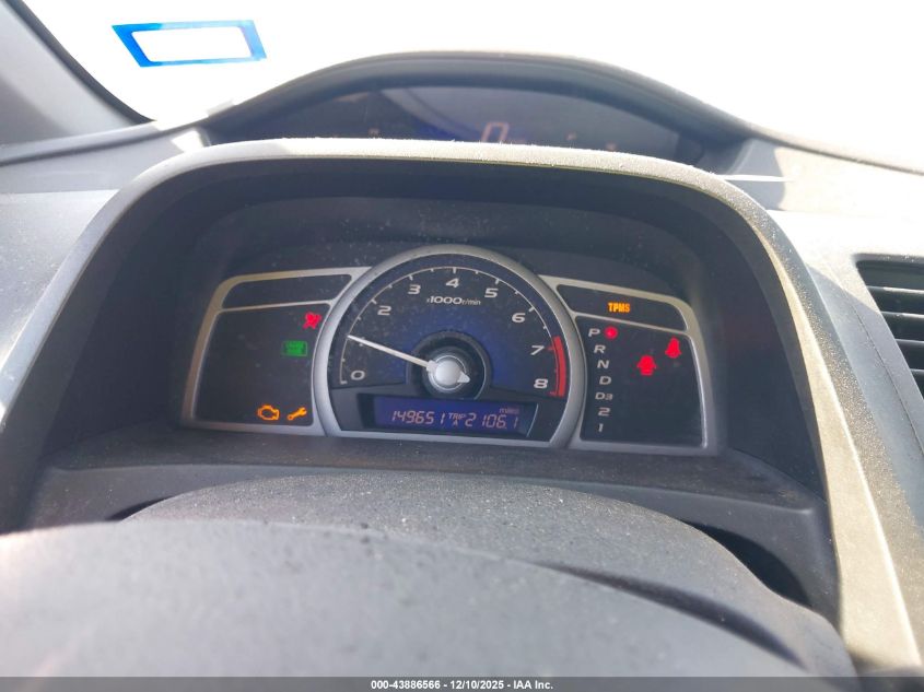 2008 Honda Civic Lx VIN: 2HGFG12628H506340 Lot: 43886566