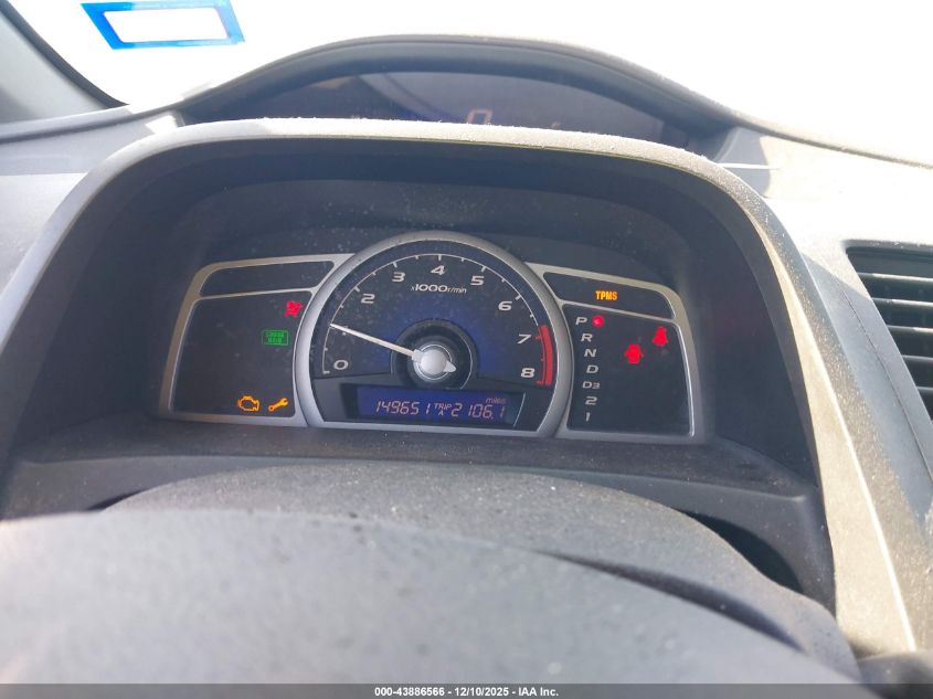 2008 Honda Civic Lx VIN: 2HGFG12628H506340 Lot: 43886566