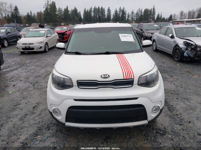2019 Kia Soul + VIN: KNDJP3A52K7676780 Lot: 43886576