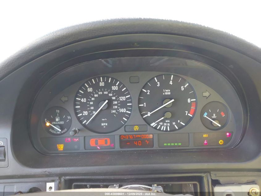 2001 BMW 525Ia VIN: WBADT43471GX23736 Lot: 43886601