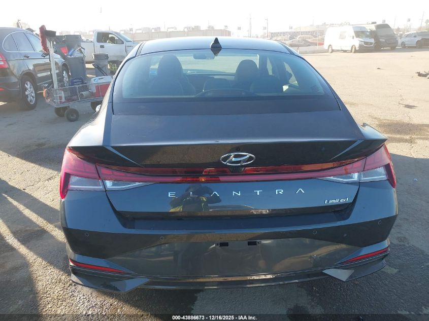 2022 Hyundai Elantra Limited VIN: 5NPLP4AG3NH069237 Lot: 43886673
