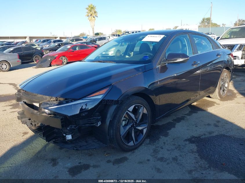 2022 Hyundai Elantra Limited VIN: 5NPLP4AG3NH069237 Lot: 43886673