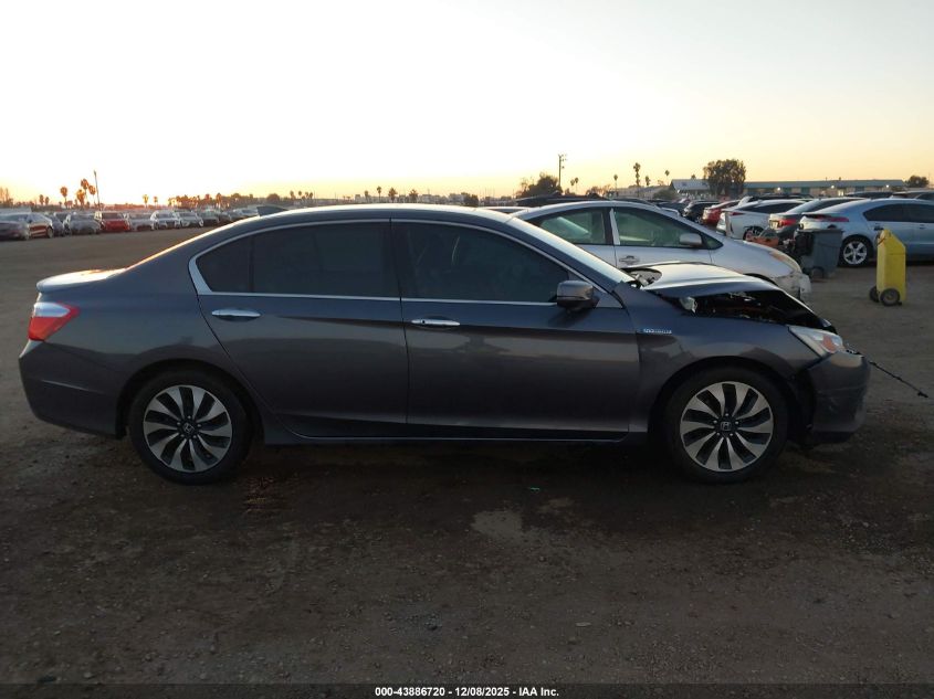 2015 Honda Accord Hybrid Touring VIN: 1HGCR6F74FA009976 Lot: 43886720