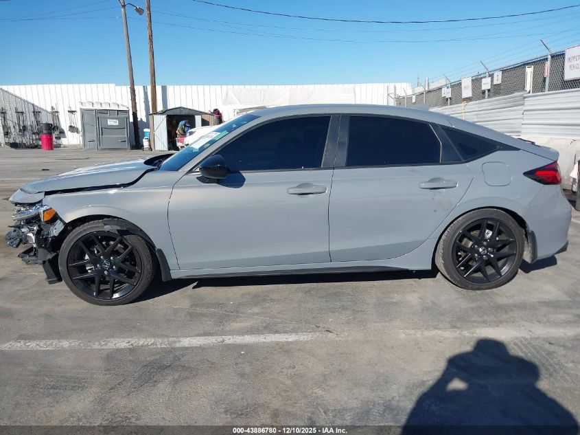 2025 Honda Civic Sedan Sport VIN: 19XFL2H86SE023901 Lot: 43886780