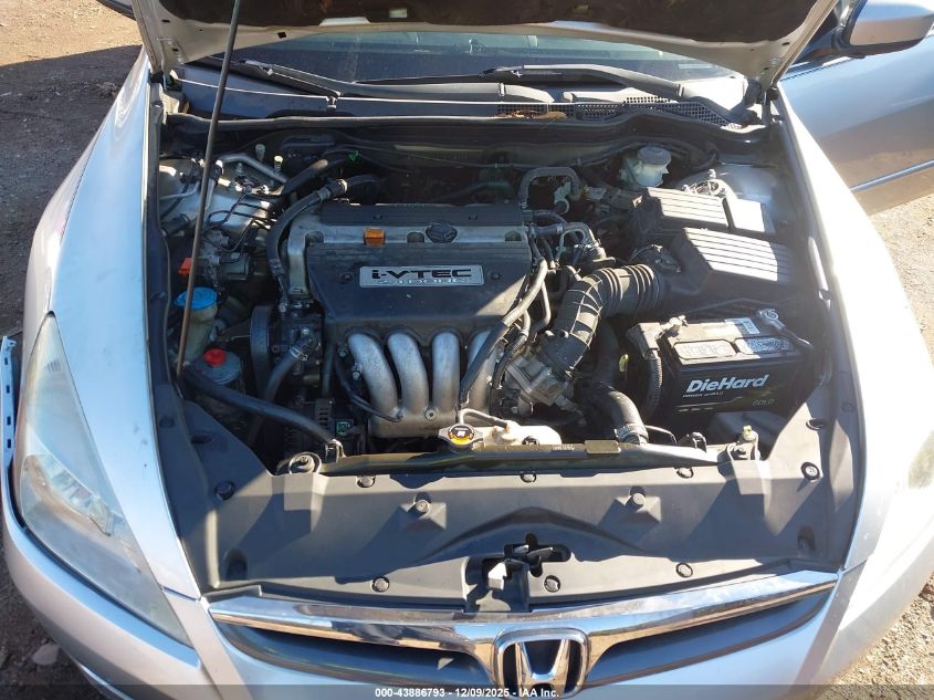 2007 Honda Accord 2.4 Lx VIN: 3HGCM56447G708638 Lot: 43886793