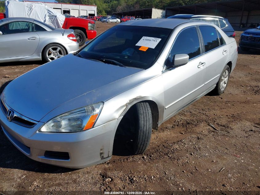 2007 Honda Accord 2.4 Lx VIN: 3HGCM56447G708638 Lot: 43886793