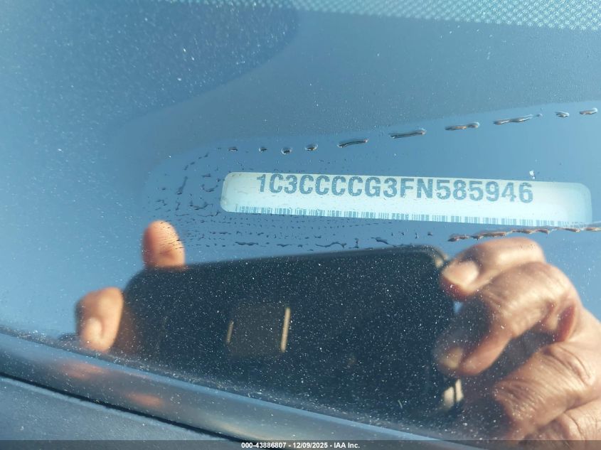 2015 Chrysler 200 C VIN: 1C3CCCCG3FN585946 Lot: 43886807