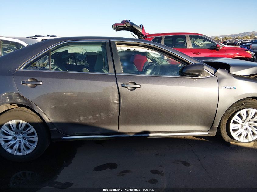 2012 Toyota Camry Hybrid Le VIN: 4T1BD1FK2CU009254 Lot: 43886817