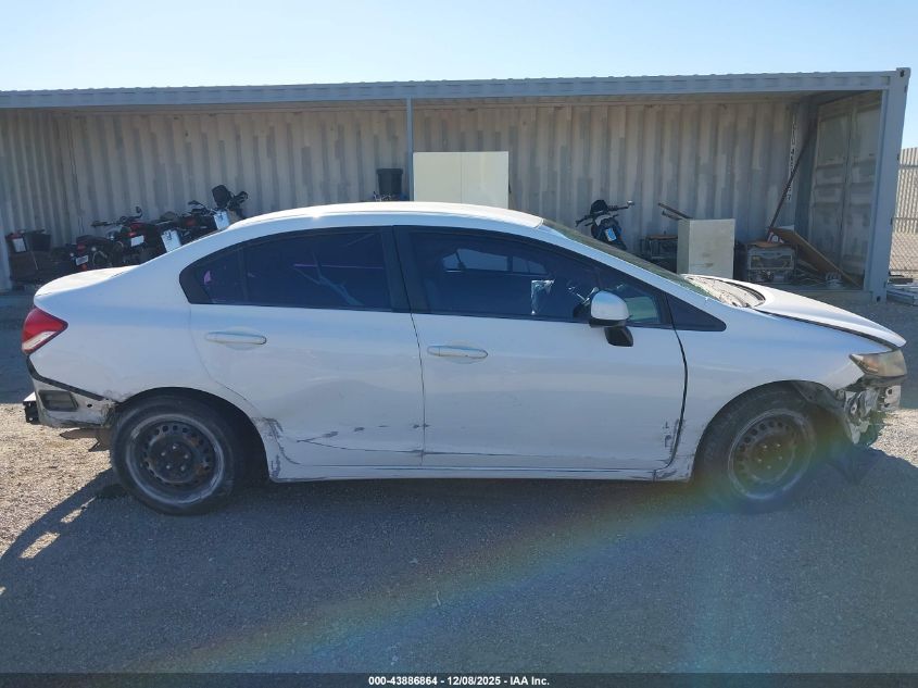 2013 Honda Civic Lx VIN: 19XFB2F54DE293207 Lot: 43886864