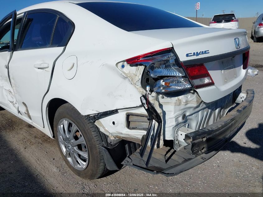 2013 Honda Civic Lx VIN: 19XFB2F54DE293207 Lot: 43886864