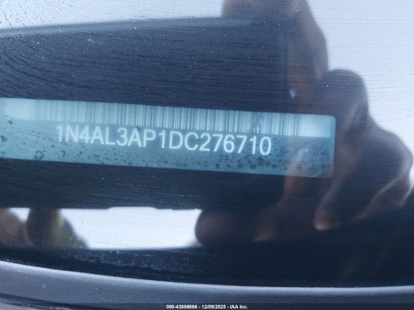 2013 Nissan Altima 2.5 Sv VIN: 1N4AL3AP1DC276710 Lot: 43886866