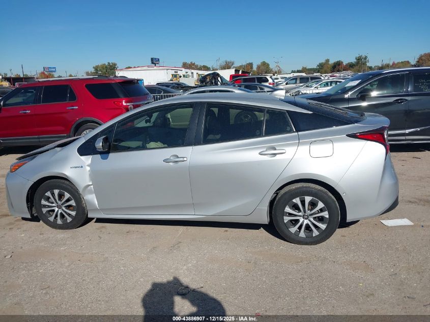 2020 Toyota Prius Le Awd-E VIN: JTDL9RFUXL3015271 Lot: 43886907