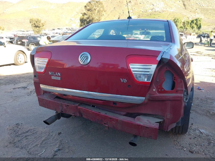 2008 Mercury Milan V6 Premier VIN: 3MEHM08148R650058 Lot: 43886922