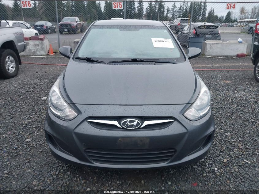 2013 Hyundai Accent Gls VIN: KMHCT4AE8DU324393 Lot: 43886942