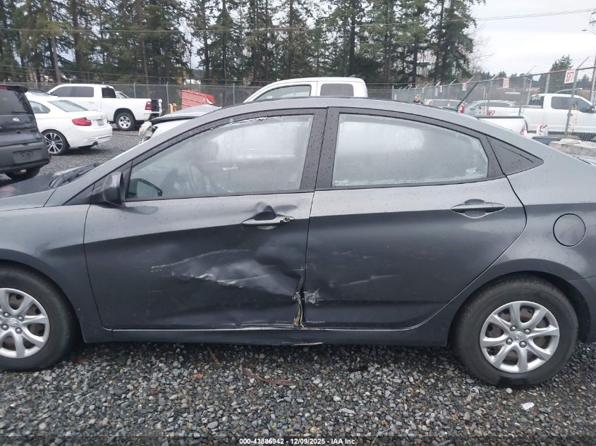 2013 Hyundai Accent Gls VIN: KMHCT4AE8DU324393 Lot: 43886942