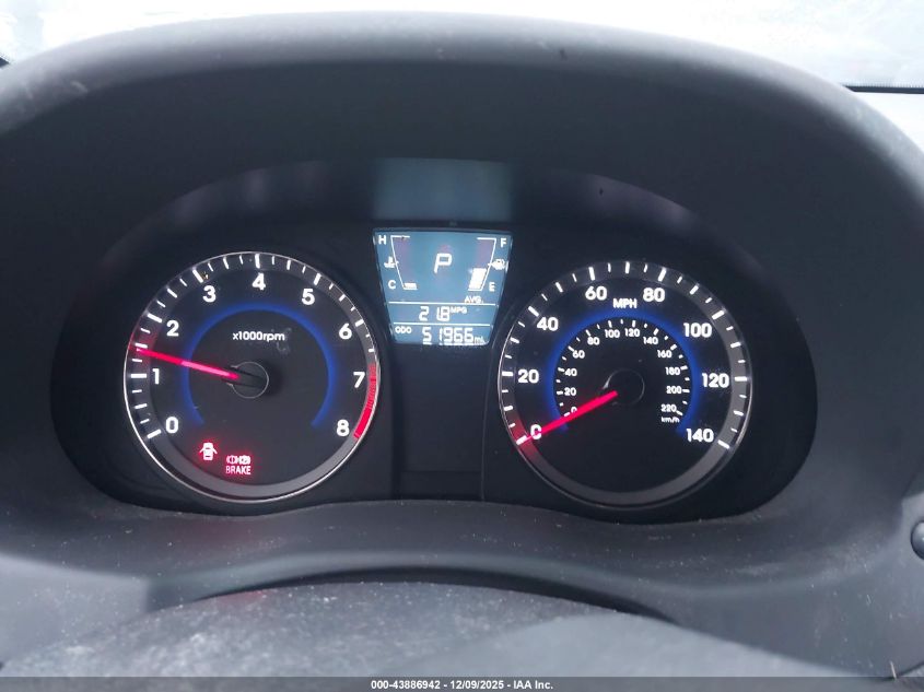 2013 Hyundai Accent Gls VIN: KMHCT4AE8DU324393 Lot: 43886942