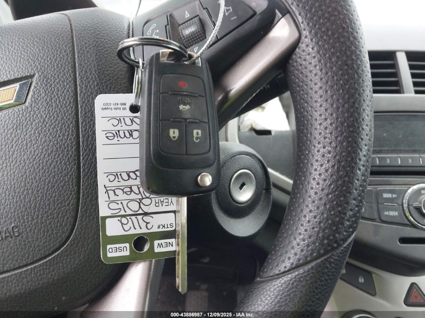 2015 Chevrolet Sonic Lt Manual VIN: 1G1JD5SH2F4133815 Lot: 43886987