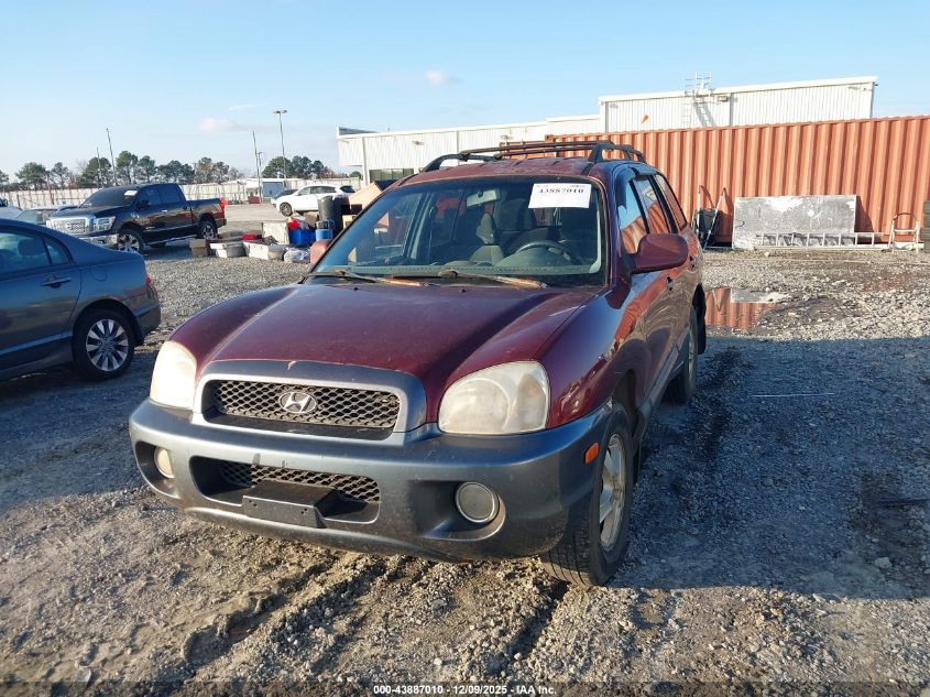 2001 Hyundai Santa Fe 2.7L V6 Gls/2.7L V6 Lx VIN: KM8SC83D71U087253 Lot: 43887010