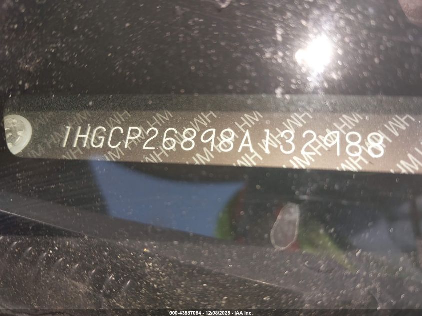 2008 Honda Accord 2.4 Ex-L VIN: 1HGCP26898A132988 Lot: 43887084